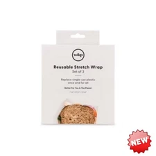   W&P Design Reusable Silicone Stretch Food Wrap Set - 3ct