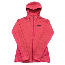 Patagonia Better Sweater Hoody Full Zip Jacket Pink Womens M Outdoors Hiking