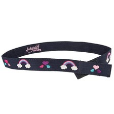 Girls Easy One Handed Polka Dot Toddler Little Kids Belt Accessory