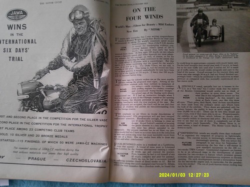 Motor Cycle Magazine Oct 6th 1955 Silverstone & Brands Road Races, NSU Quickly - Picture 8 of 17