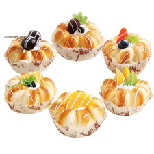 Joeabor Fake Cupcakes, Artificial Cupcakes for Display, Faux Cake Multi Color 