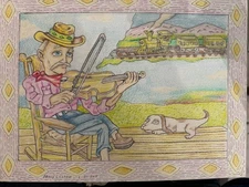 Original Pencil And Colored Pencil Drawing By NC Artist And Potter Stacy Lambert