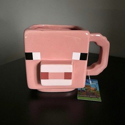 Minecraft Schwein große Tasse Mojang offizieller Merch Kaffee Tee Gaming neu mit Etikett