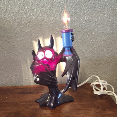 Vintage 1996 Trendmasters,  Bat Light Up Candelabra Figurine From Nightmare Coll