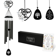 Brother Memorial Wind Chimes - Memorial Gifts for Loss of Brother, Remembranc...