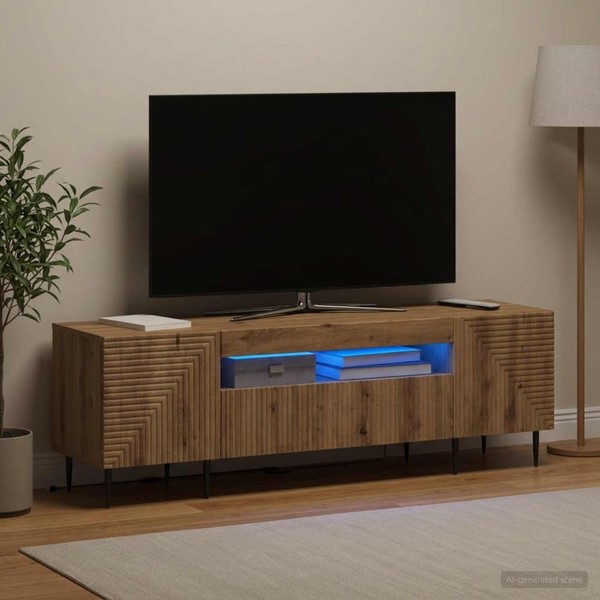 Led-Tv-Schrank Haarlem 153 X 35 X 43 Cm Artisan-Eiche-image