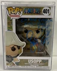 Funko Pop! One Piece Usopp #401 Signed Pop Figurine W/Sketch JSA COA With Case