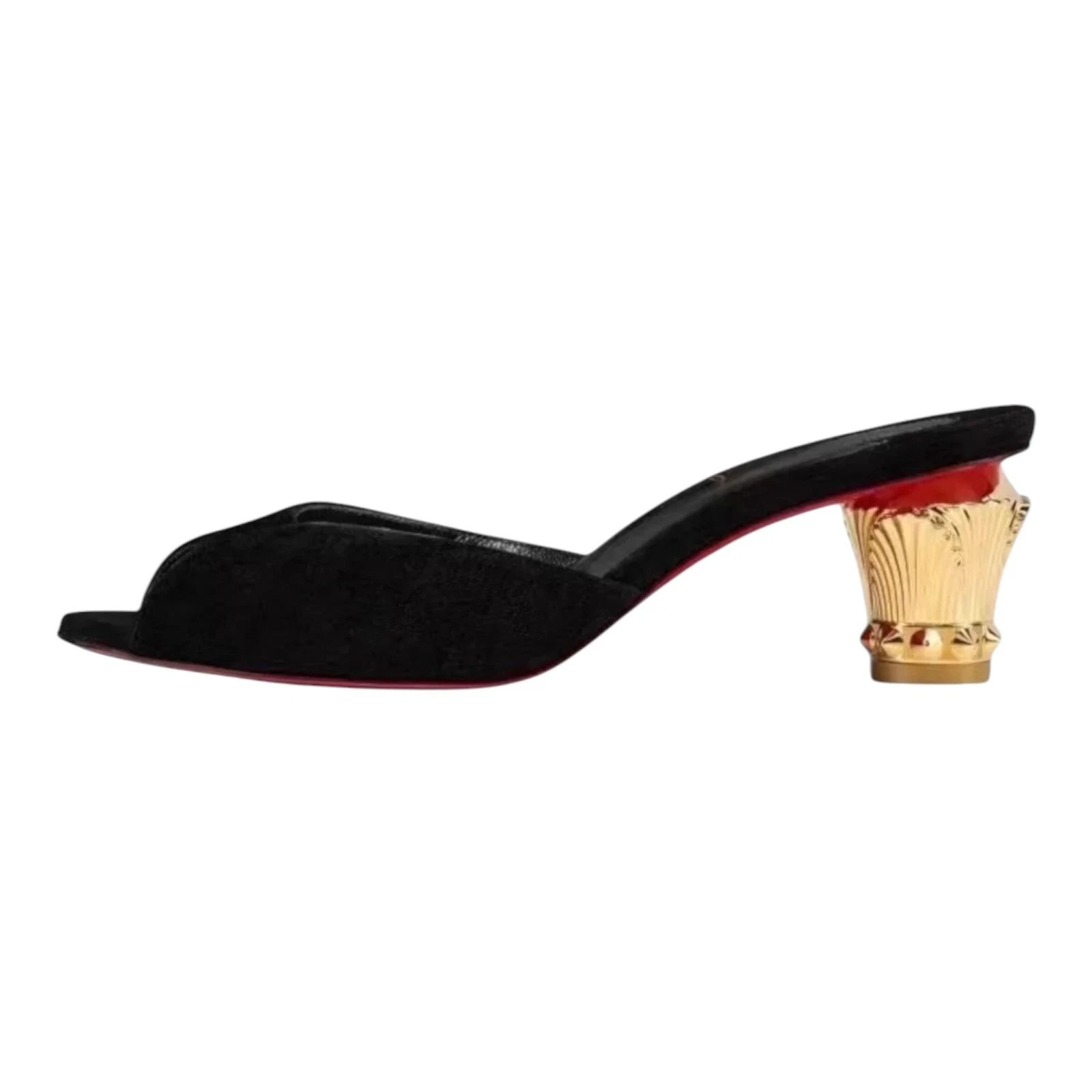 Christian Louboutin — Christian Louboutin Heels Sandals Lipsita black suede Queen EU 38 UK 5 US 8