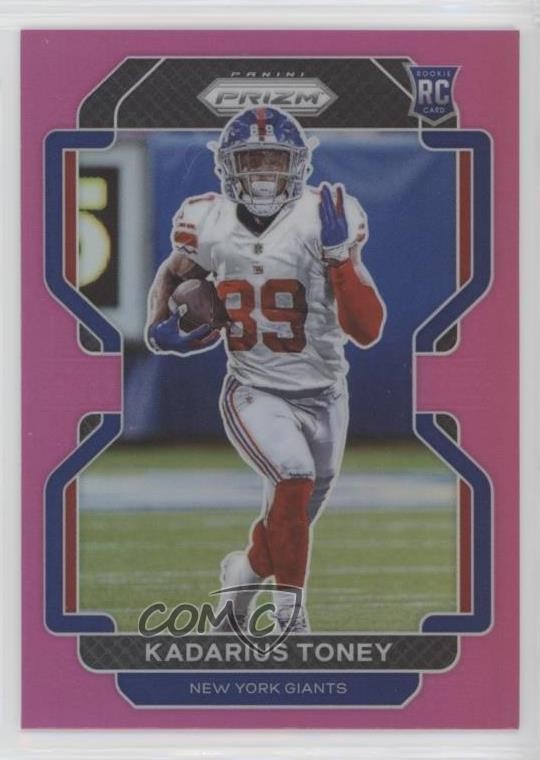 2021 Panini Prizm Rookie Pink Prizm Kadarius Toney #342 Rookie RC 01sb