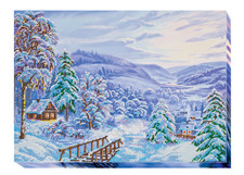 Bead Embroidery Kit "Winter morning" Stitching Handmade Beadwork
