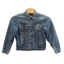Reed St. James Vintage Denim Trucker Jacket XL Women's Blue Made in USA