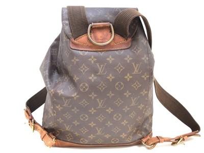 Louis Vuitton Montsouris GM Backpack Monogram Canvas M51135 Brown LOUIS VUITTON Montsouris GM Monogram Canvas Backpack Bag  main image 4