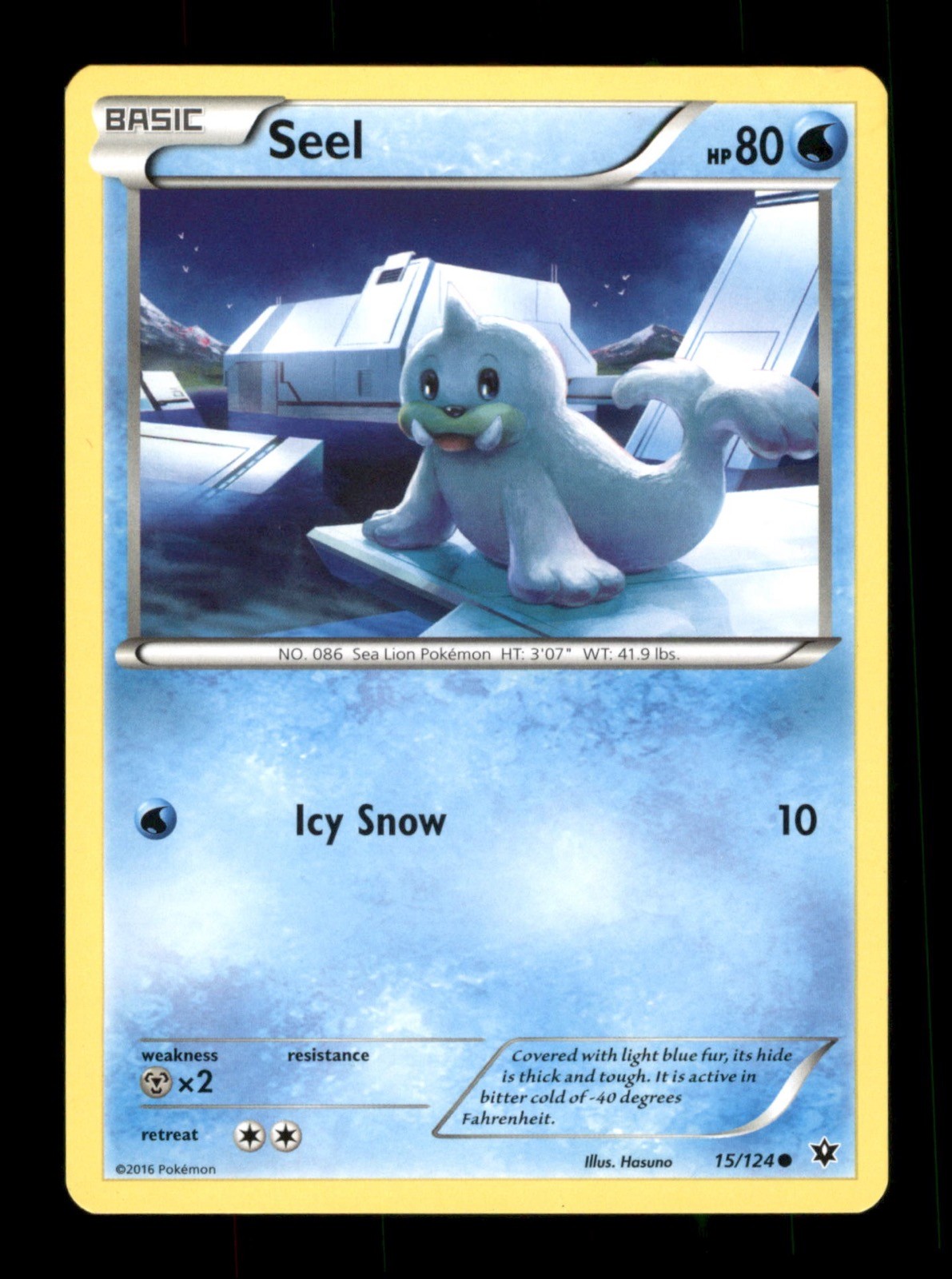 Seel 15/124 Non-Holo Nintendo  Pokemon Trading Card TCG 
