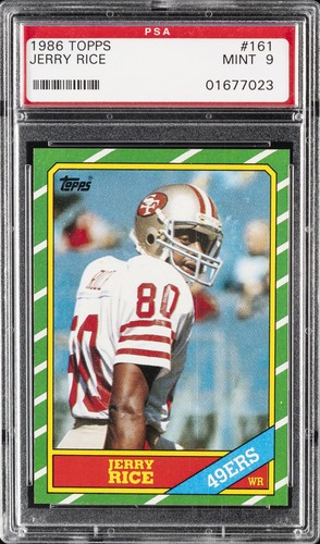 1986 TOPPS #161 JERRY RICE PSA 9