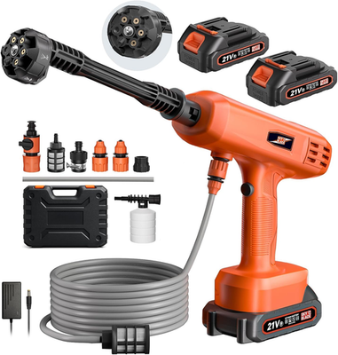 #ad Portable Cordless Pressure Washer with 6 in 1 Nozzle and 3000mAh Battery $98.99