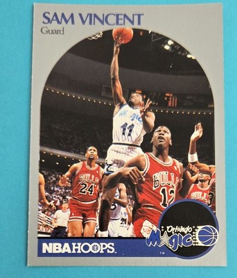井上未唯奈 BIG JERSEY CARD 12/90 1990-91 Hoops #223 Sam Vincent Michael Jordan 12 Jersey BASKETBALL