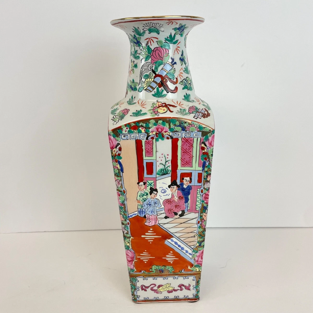 中国伝統陶器 花瓶 多色彩 陶瓷多色1900-1940 中国古董花瓶| eBay