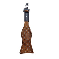 NWT Tommy Hilfiger Mens Silk Bow Tie Geometric Pattern Orange Adjustable Preppy