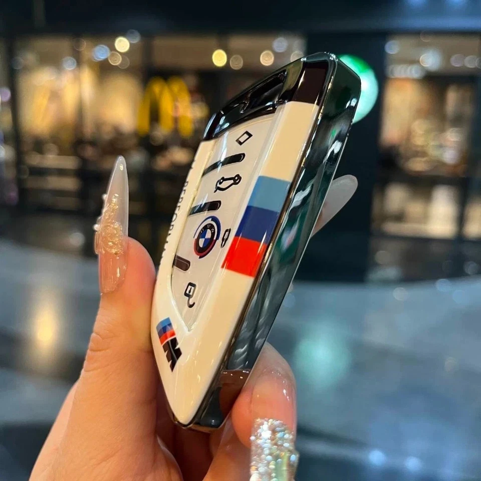 适用于宝马 X3 X5 X6 系列 530i 3 4 5 6 7 i3 M4 M3 锌合金钥匙链保护套 — 第 4/4 张图片