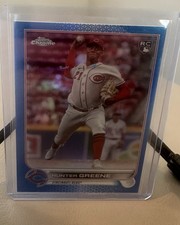 2022 Topps Chrome Hunter Greene RC Blue Refractor /199