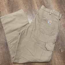 Carhartt FR Fire Resistant Pants Mens 38x30 Khaki Workwear Utility American NEW