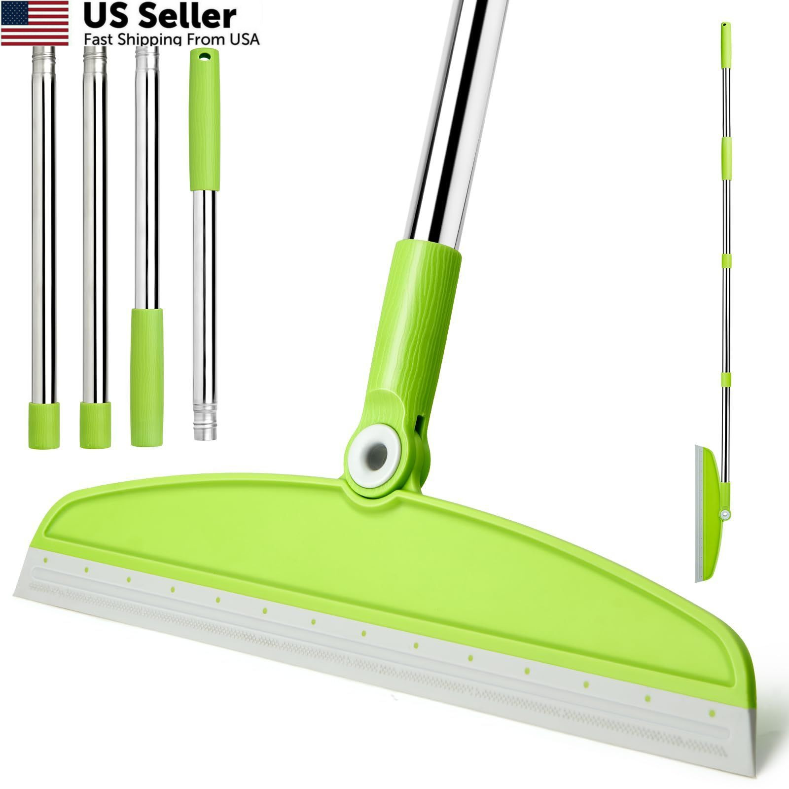 XXFLOWER Silicone Air Broom, Multifunction Broom 14.17 inches, Gray Green