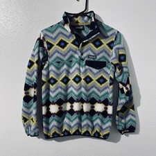 Patagonia Synchilla Snap-T Fleece Pullover Timber Twist Medium Aztec Sweatshirt