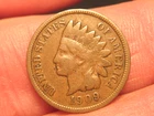 1909 INDIAN HEAD CENT/PENNY, FREE SHIPPING  (#398E)