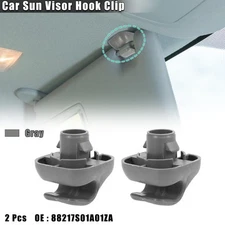 2pcs Gray Car Sun Visor Hook Clip Retainer 88217S04003ZA for Honda Civic 96-08