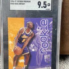 1996-97 SkyBox Premium #203 Kobe Bryant ROOKIE SGC 9.5 GEM MINT  Basketball Card
