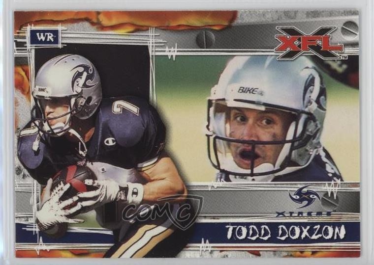 2001 Topps XFL Todd Doxzon #2 0q3