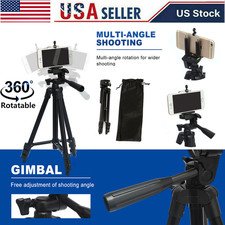 40" Portable Aluminum Tripod Adjustable Stand for Phone Camera Travel with Bag