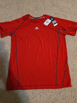 adidas T-Shirt Men Sz XL Red  Sport Training Climacool Performance NEW w/TAGS