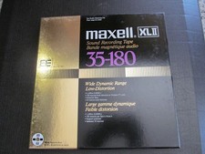 VINTAGE Maxell XL-II "EE" 35-180 Reel Tape LP 10" Metal Reel 3600ft Original Box