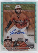 2023 Topps Chrome Update Aqua Wave Refractor /199 Terrin Vavra #RA-TV Auto 13fz