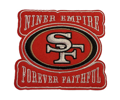 SAN FRANCISCO 49ers - NINER EMPIRE - FAITHFUL - Embroidered Iron-On Patch