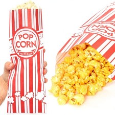 Leak-proof Grease Resistant Popcorn Bags 500 Pack. Tear Resistant Single Serving