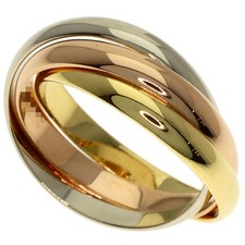 Anillo CARTIER Trinity SM #49 Oro Amarillo K18 Oro Blanco K18 Damas [Usado]