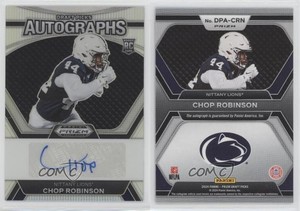 2024 Panini Prizm Draft Picks Silver Chop Robinson #DPA-CRN Rookie Auto RC