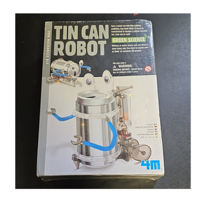 4M Tin Can Robot Green Science Mechanics Kit Age Level 8-11 Years MPN 3653WM-4