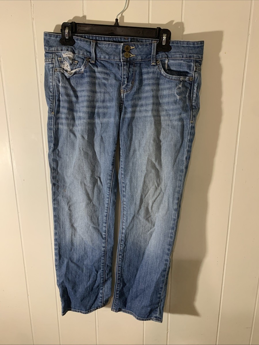 American Eagle Outfitters RN 54485 CA 03873 Women's Straight Bule Jeans  Size 10