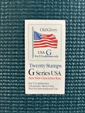 Scott #BK222: Old Glory with Blue G MNH Booklet of 20.