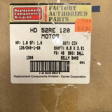 Hd52re120 Bryant Motor Brand New 1 Hp Horsepower Blower motor evolution Furnace