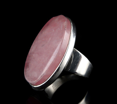 Denmark N.E.FROM Designer Silberring Rosenquarz 925 Silber Größe 56 / 17,8mm