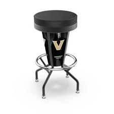 NCAA - Lighted Vanderbilt Swivel Bar Stool College Team Logo