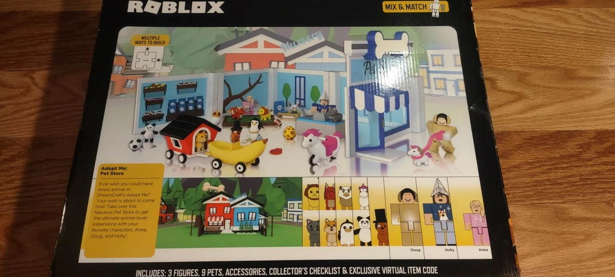 Roblox Celebrity Adopt Me Pet Shop Store 40 Pieces Playset Includes Virtual  Code 191726022213