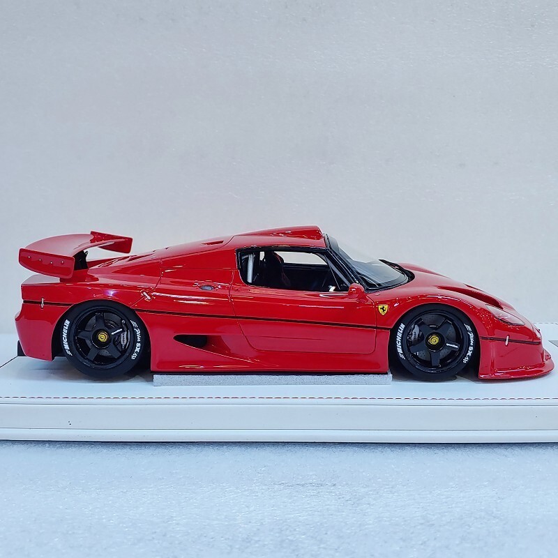 アクリルケース付きFerrari F50 ミニカー赤 希少現品限り 1/18 Work