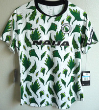 Women's Nike Nigeria Soccer Slim Fit Training Jersey M NWT