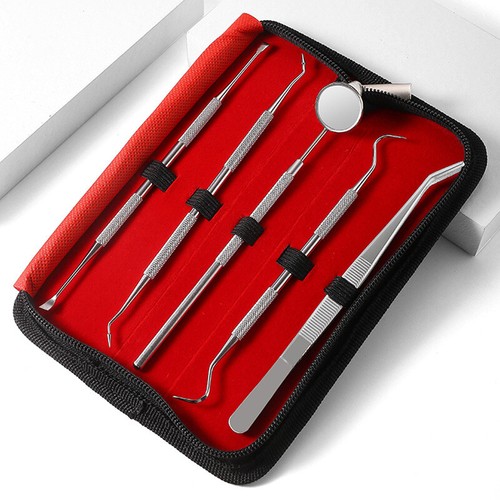 Zahnarzt-Set Für Zuhause – 3-teiliges Edelstahl-Instrumente Mit Zahnsteinentferner, Sonde & Mundspiegel – Professionelle Zahnreinigung Selbst Gemacht