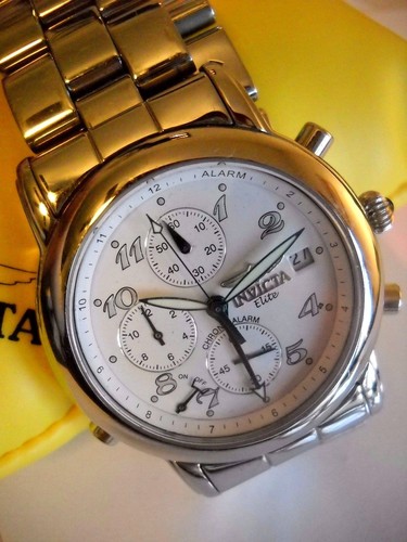 Scare Mint INVICTA 9231 Elite Quartz Alarm Watch and Box - Picture 4 of 12
